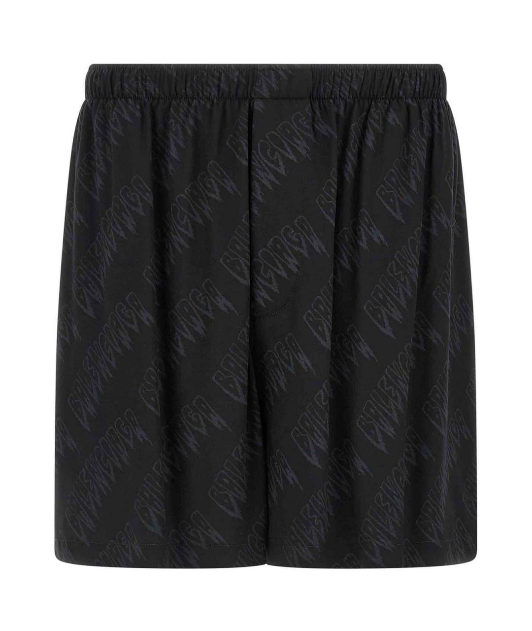 BALENCIAGA Черные вискозные шорты, фото 1