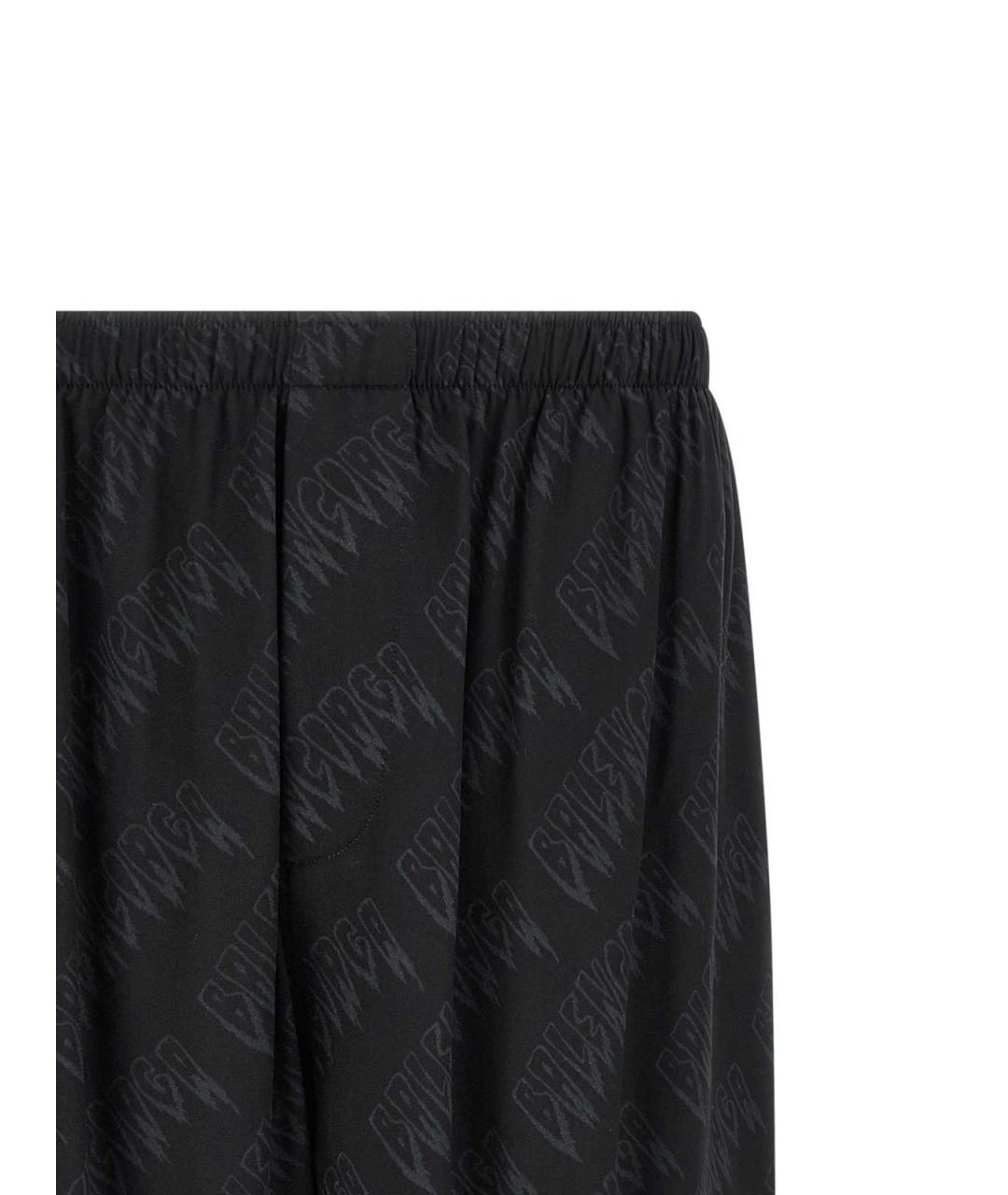 BALENCIAGA Черные вискозные шорты, фото 3