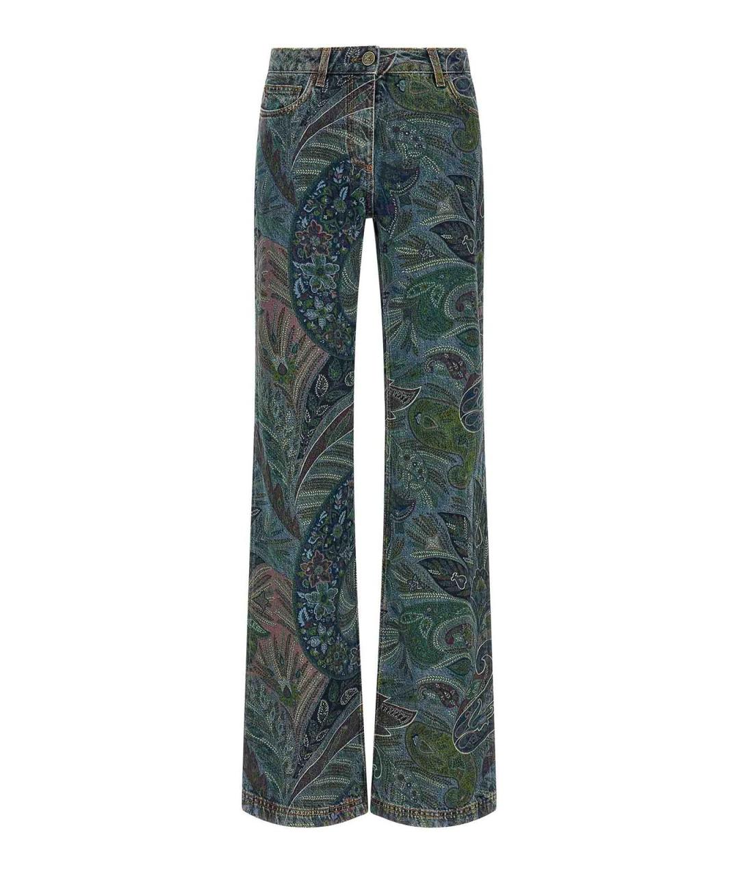 ETRO Мульти хлопковые джинсы клеш, фото 1