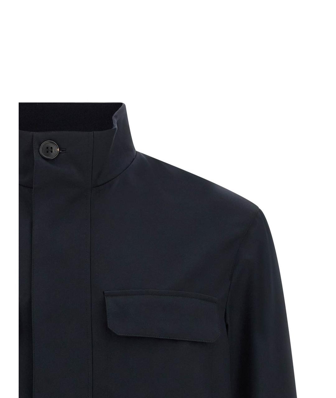 ZEGNA Темно-синяя шерстяная куртка, фото 3