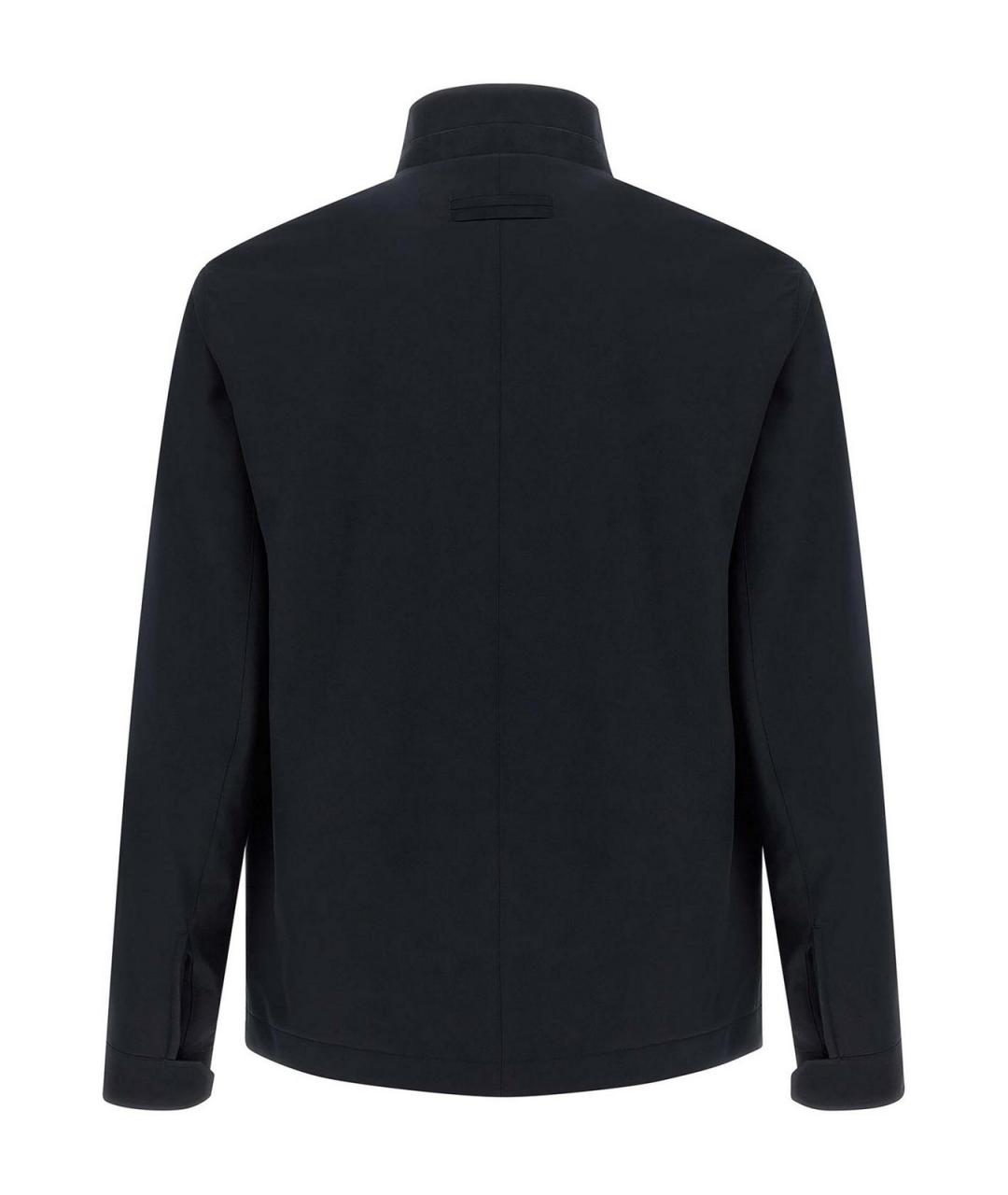 ZEGNA Темно-синяя шерстяная куртка, фото 2