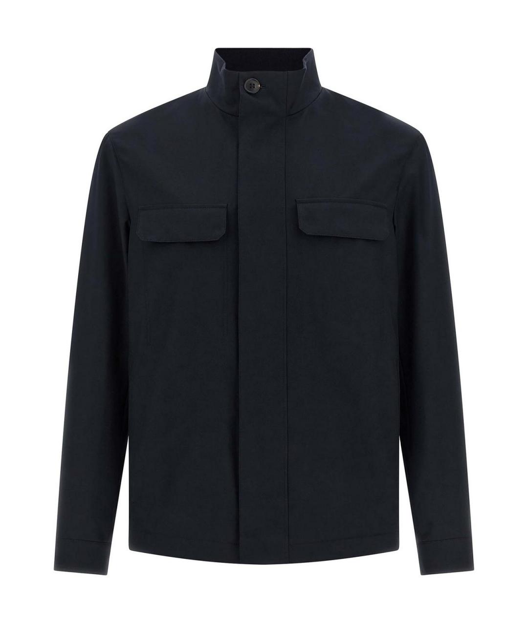 ZEGNA Темно-синяя шерстяная куртка, фото 1