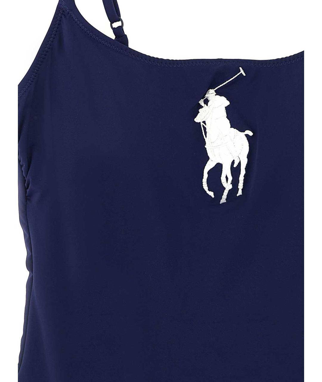 POLO RALPH LAUREN Синий полиамидовый купальник, фото 3
