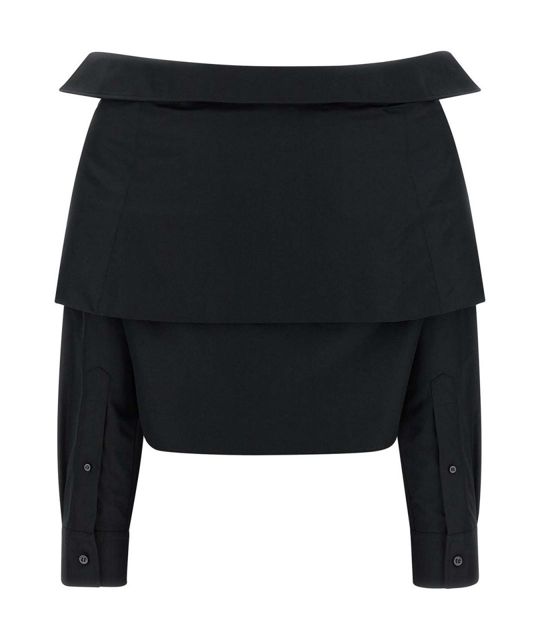 BALENCIAGA Черная хлопковая рубашка, фото 2
