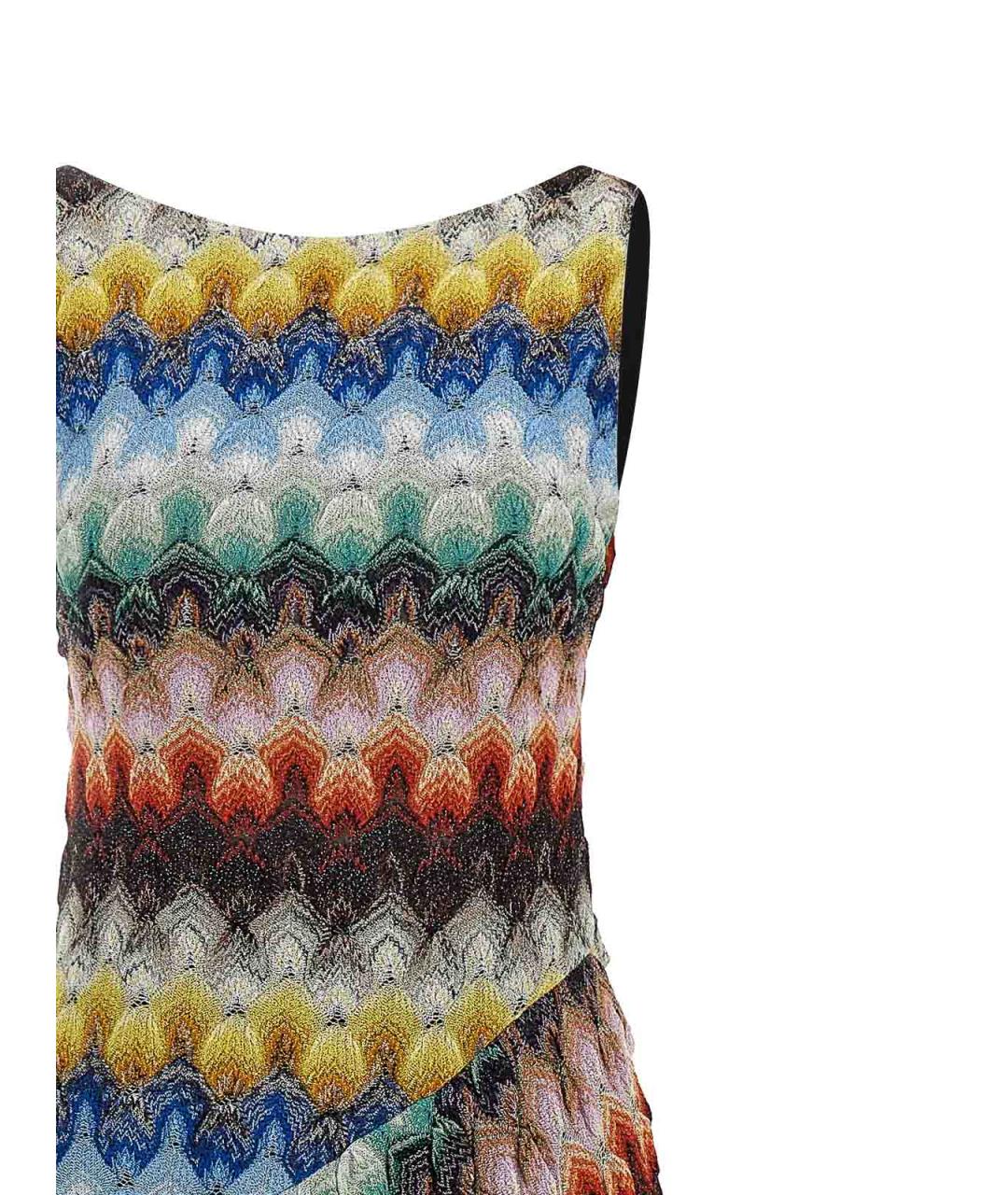 MISSONI Мульти вискозное повседневное платье, фото 3