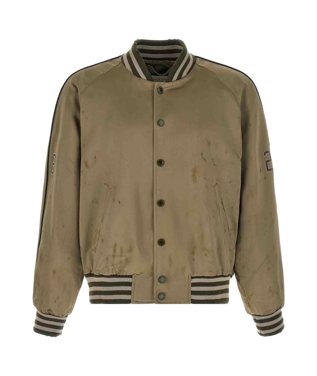 GOLDEN GOOSE DELUXE BRAND Хаки шерстяная куртка, фото 1