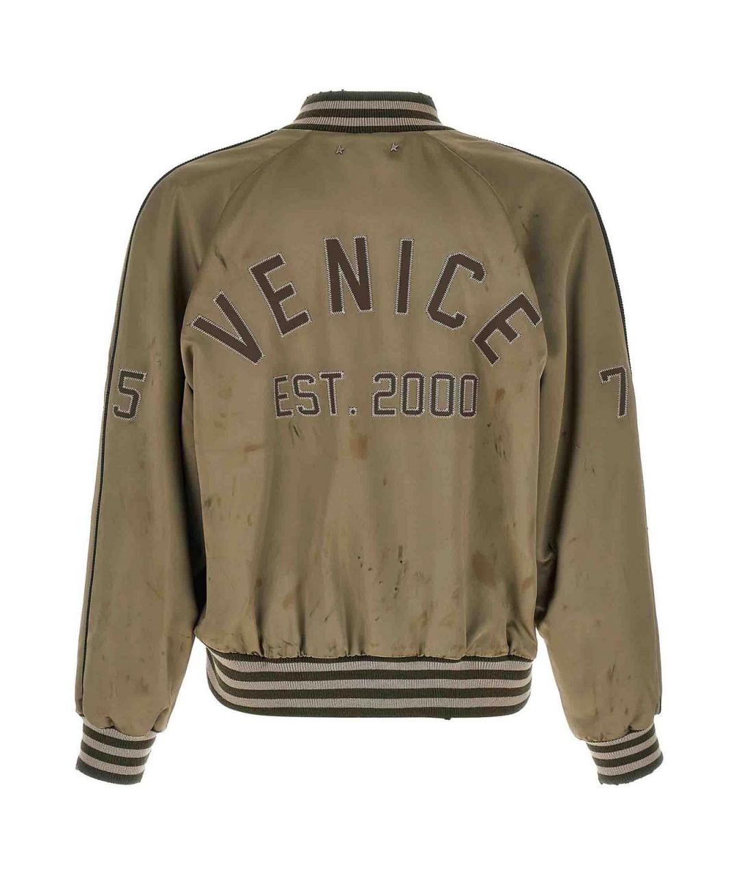 GOLDEN GOOSE DELUXE BRAND Хаки шерстяная куртка, фото 2