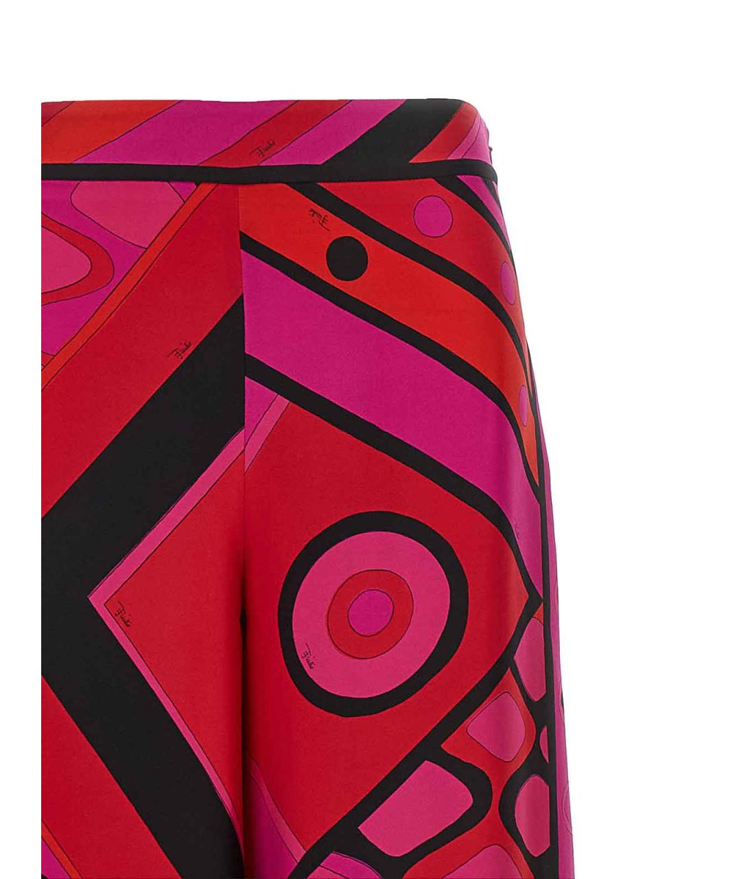 EMILIO PUCCI Мульти шелковые брюки широкие, фото 3