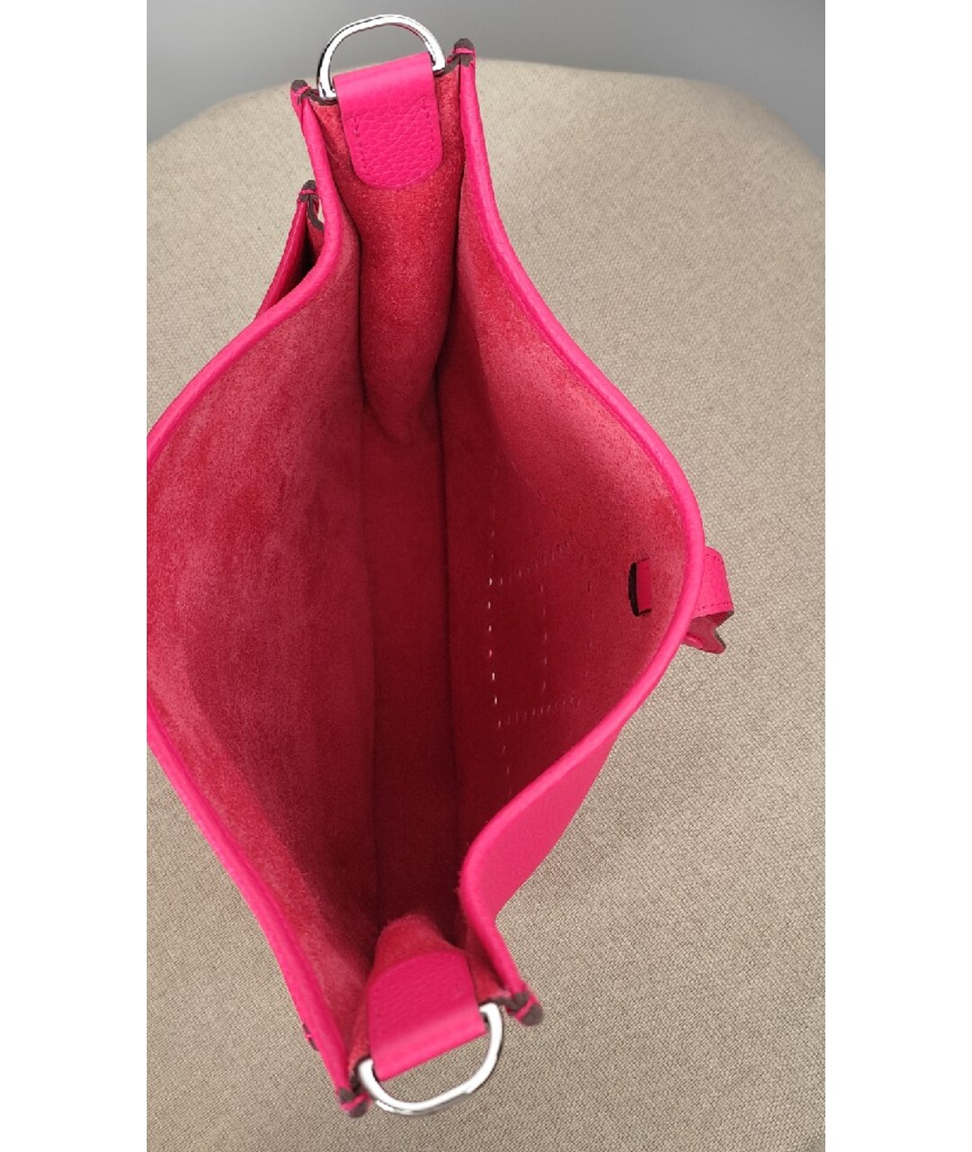 HERMES PRE-OWNED Розовая кожаная сумка тоут, фото 5