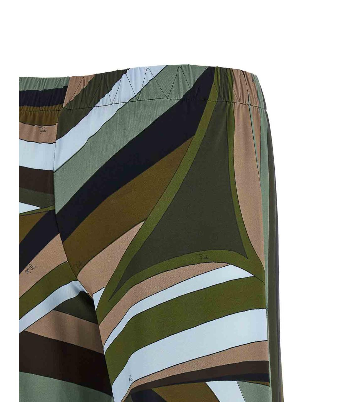 EMILIO PUCCI Мульти вискозные прямые брюки, фото 4