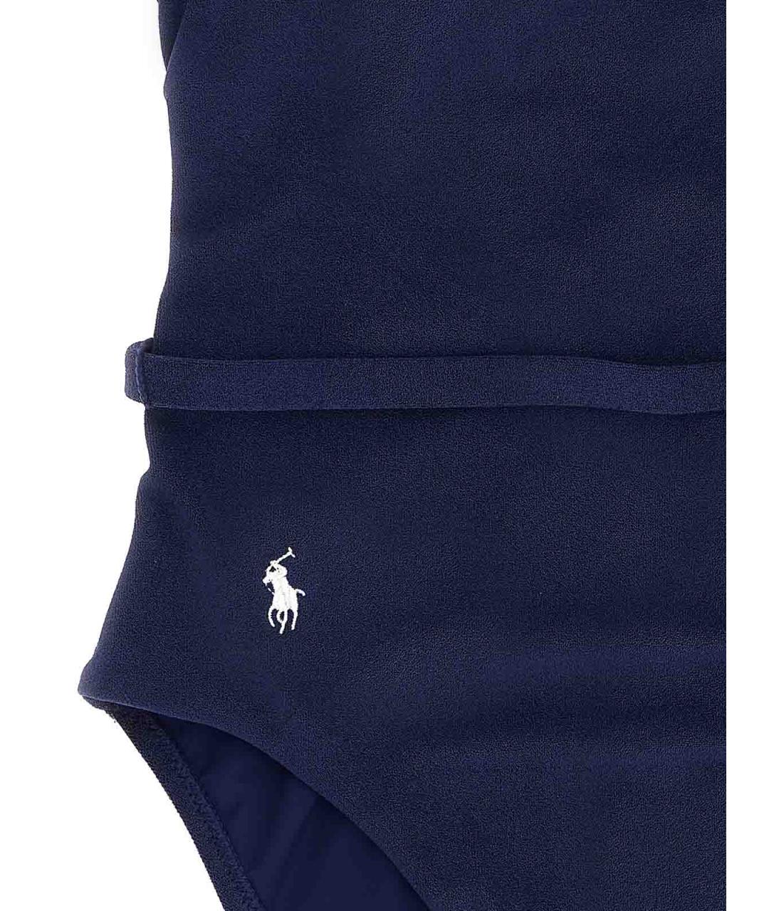 POLO RALPH LAUREN Синий полиэстеровый купальник, фото 3