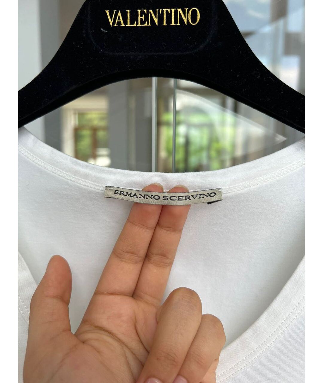 ERMANNO SCERVINO Белая майка, фото 3