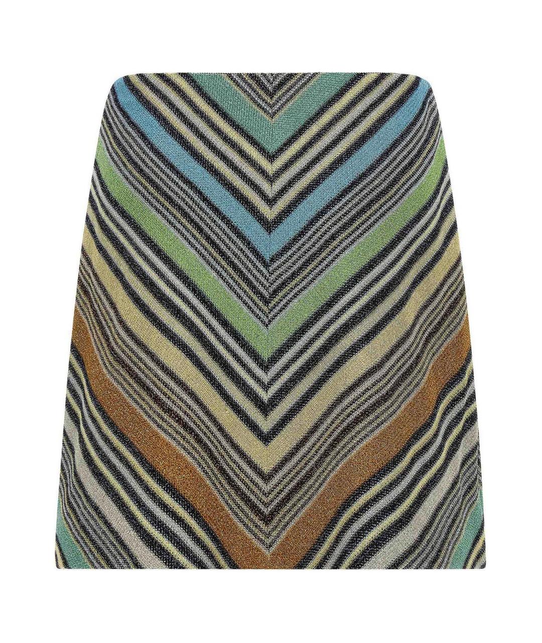 MISSONI Мульти вискозная юбка мини, фото 2