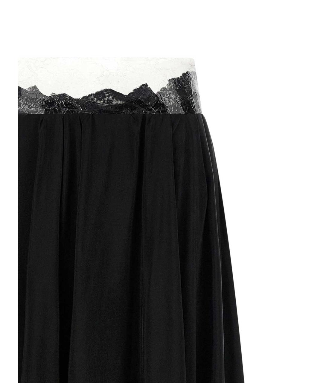 MAISON MARGIELA Черная вискозная юбка макси, фото 3