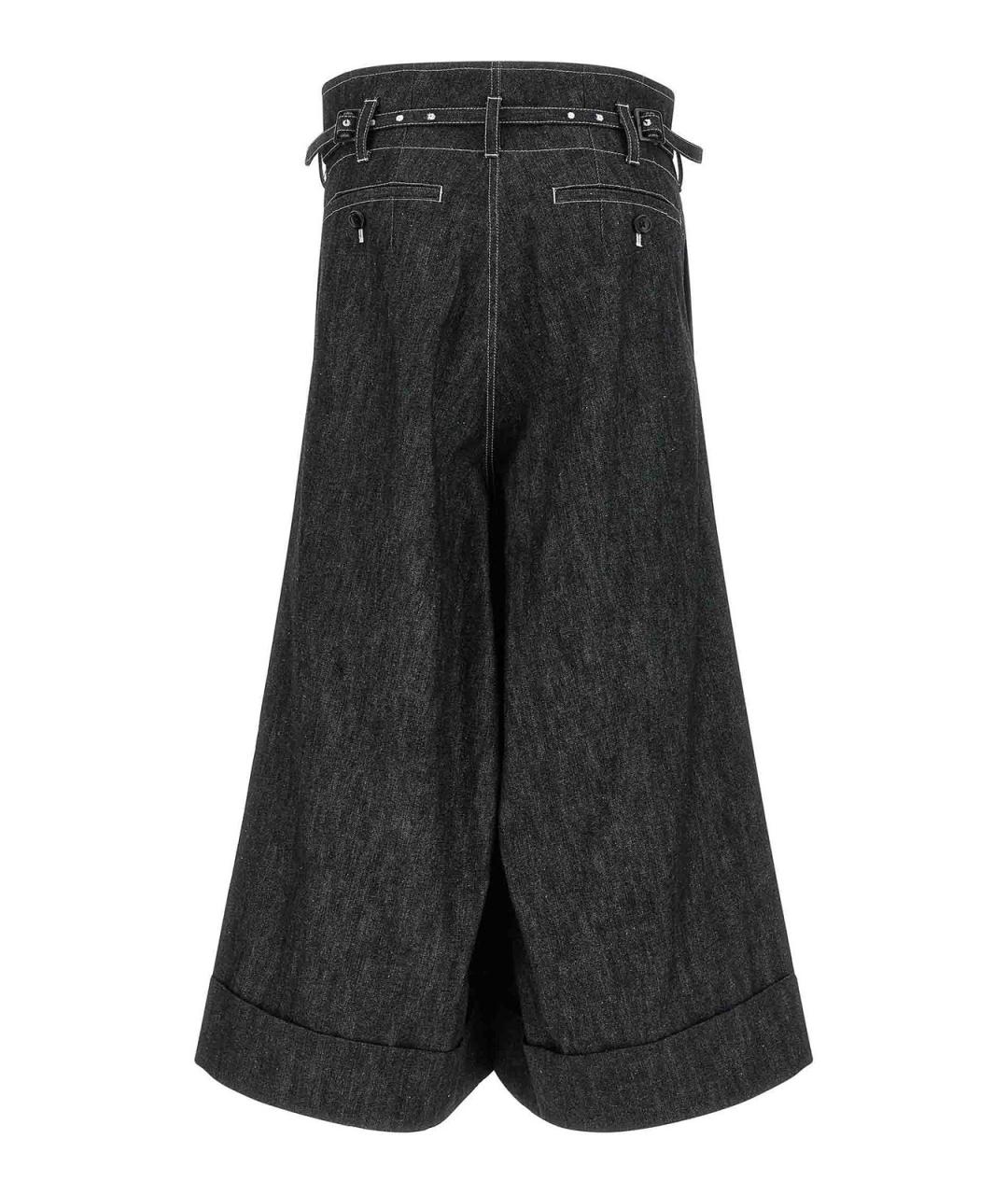 JUNYA WATANABE Черные хлопковые джинсы клеш, фото 2
