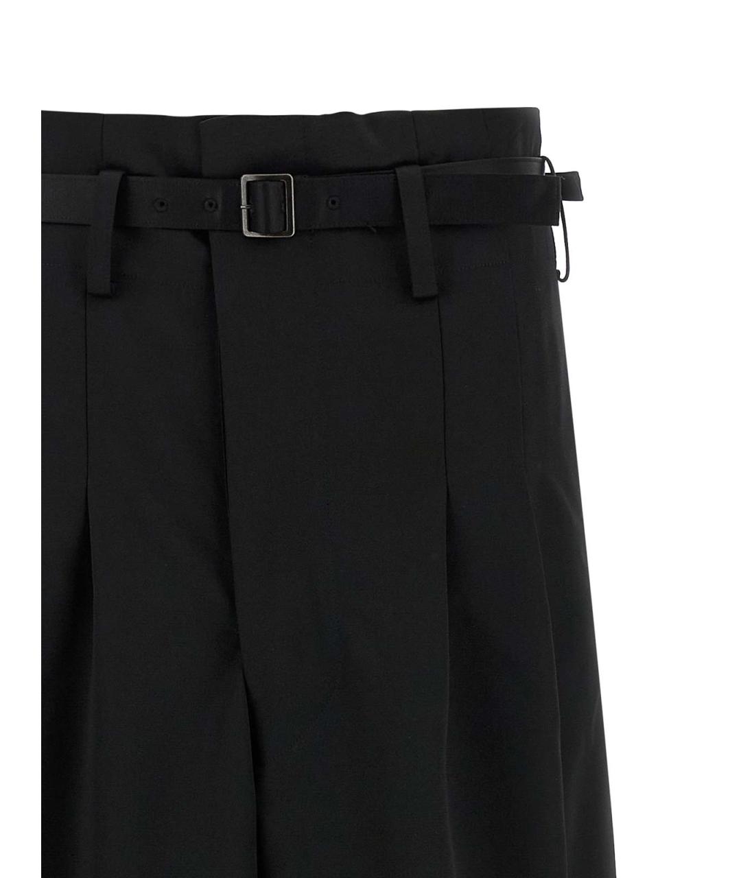 JUNYA WATANABE Черные шерстяные брюки широкие, фото 3