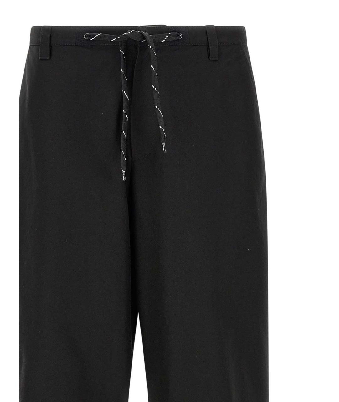 BALENCIAGA Черные хлопковые повседневные брюки, фото 3