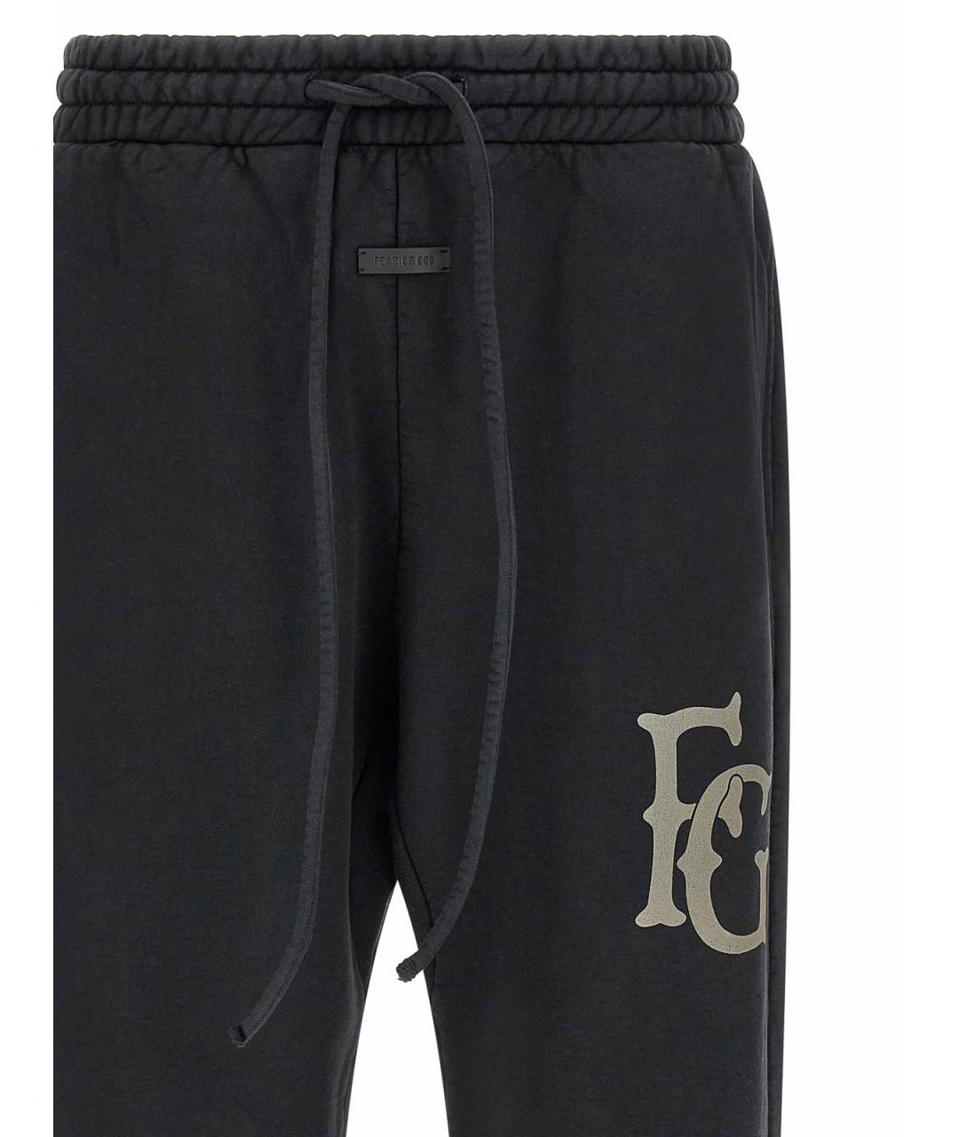 FEAR OF GOD Черные хлопковые повседневные брюки, фото 3