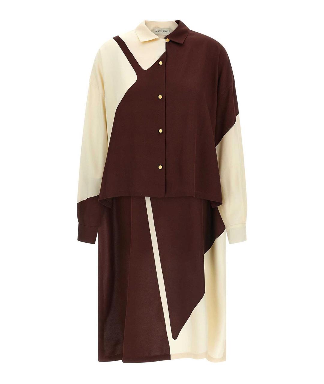 ALBERTA FERRETTI Мульти вискозная рубашка, фото 1