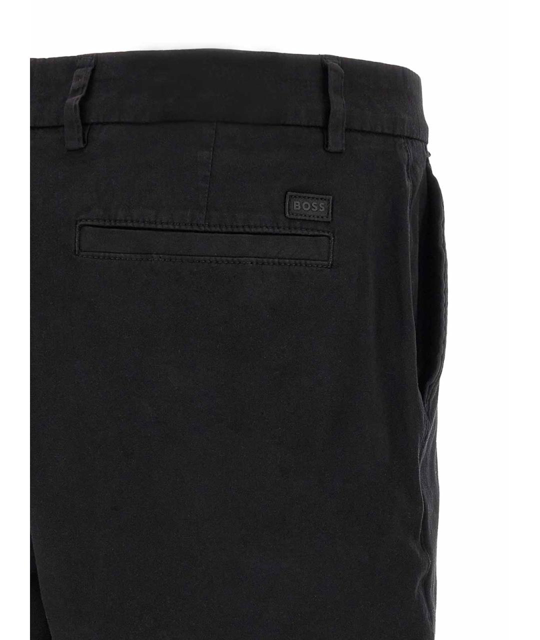 HUGO BOSS Черные хлопковые шорты, фото 4