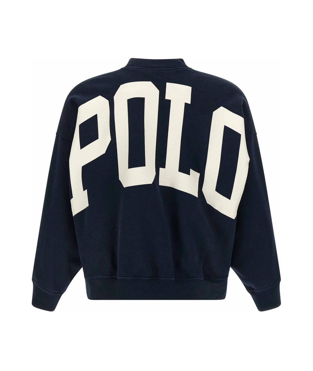 POLO RALPH LAUREN Синий хлопковый джемпер / свитер, фото 2