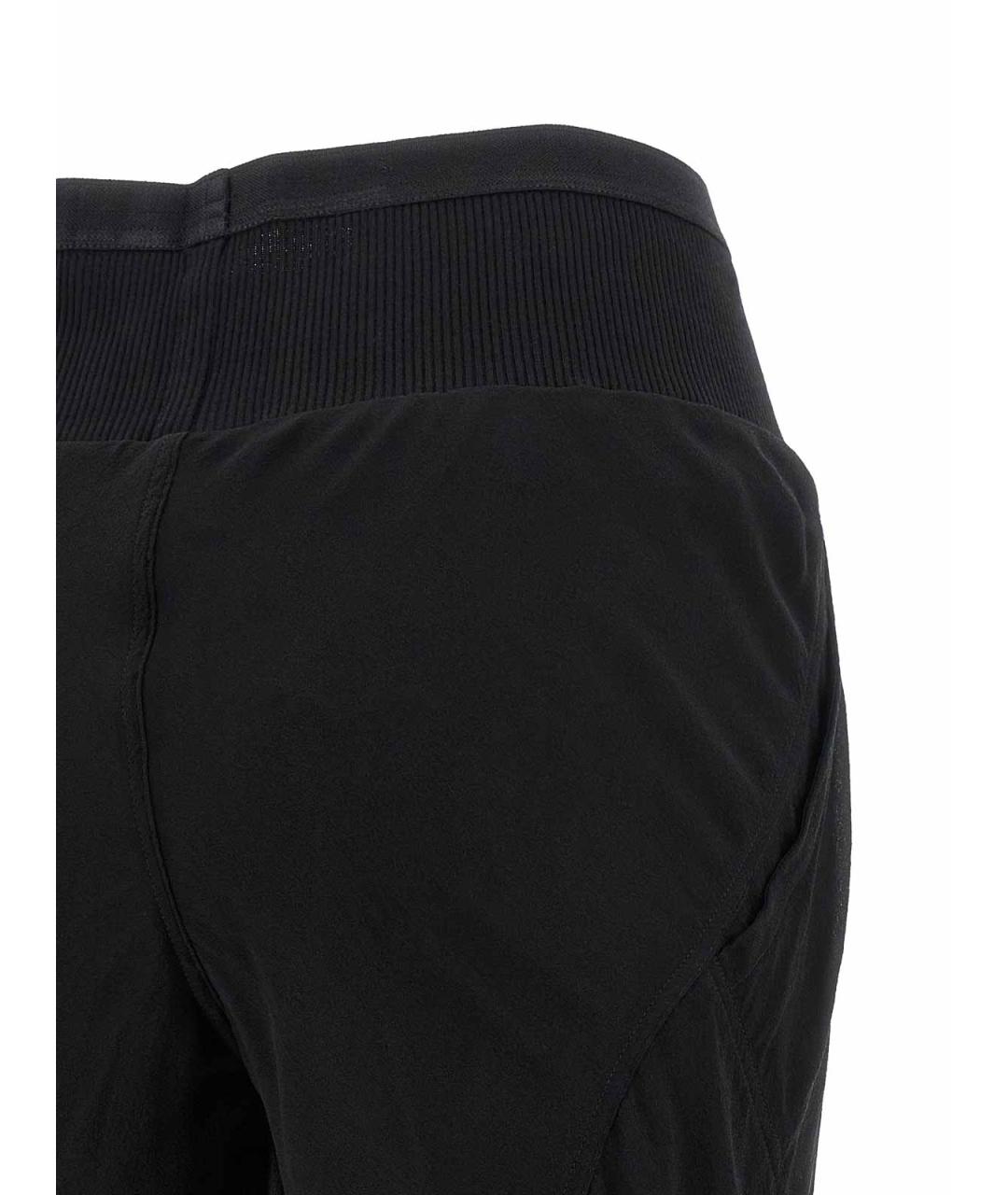 RICK OWENS Черные шелковые прямые брюки, фото 4