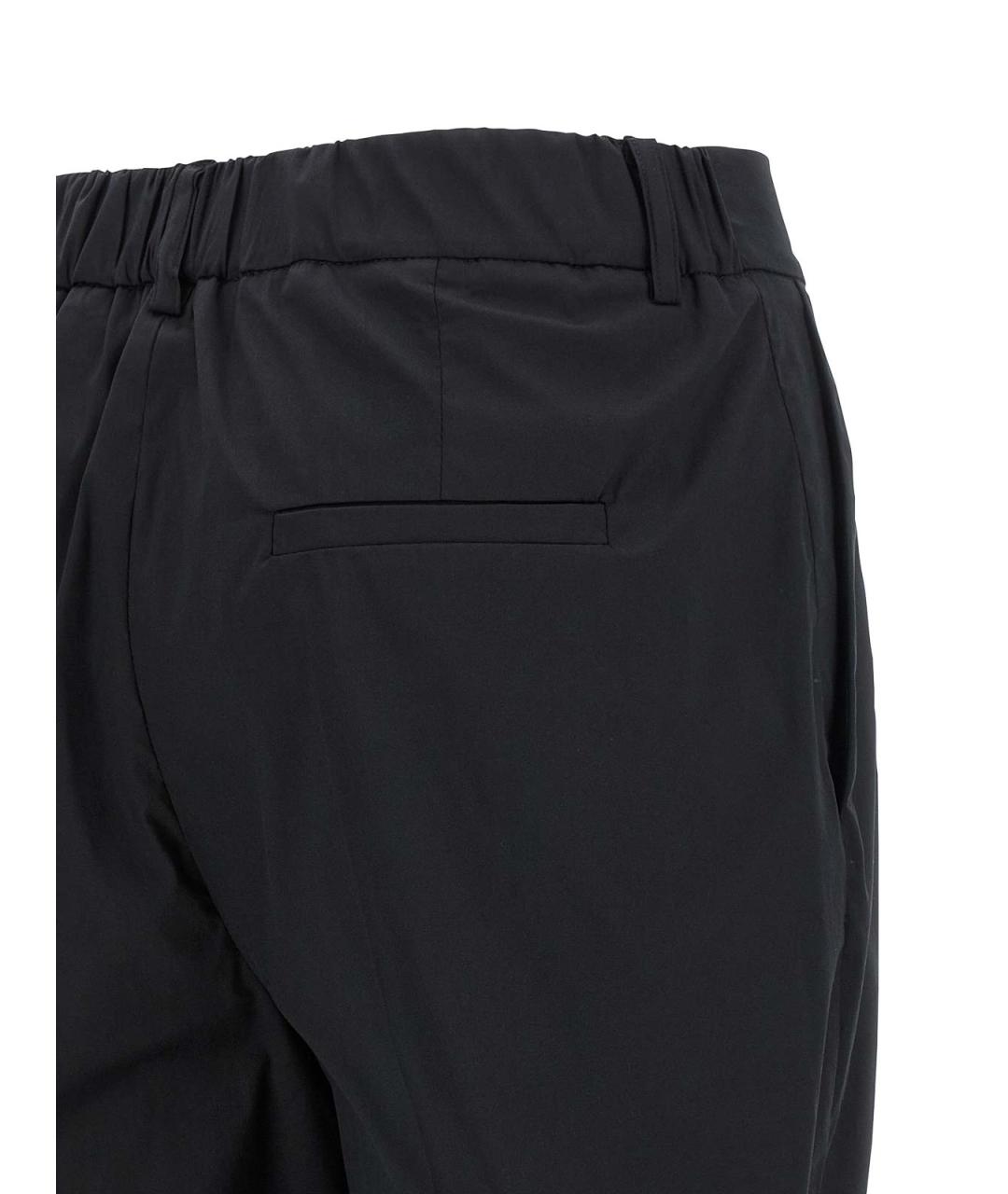 KITON Черные хлопковые прямые брюки, фото 4