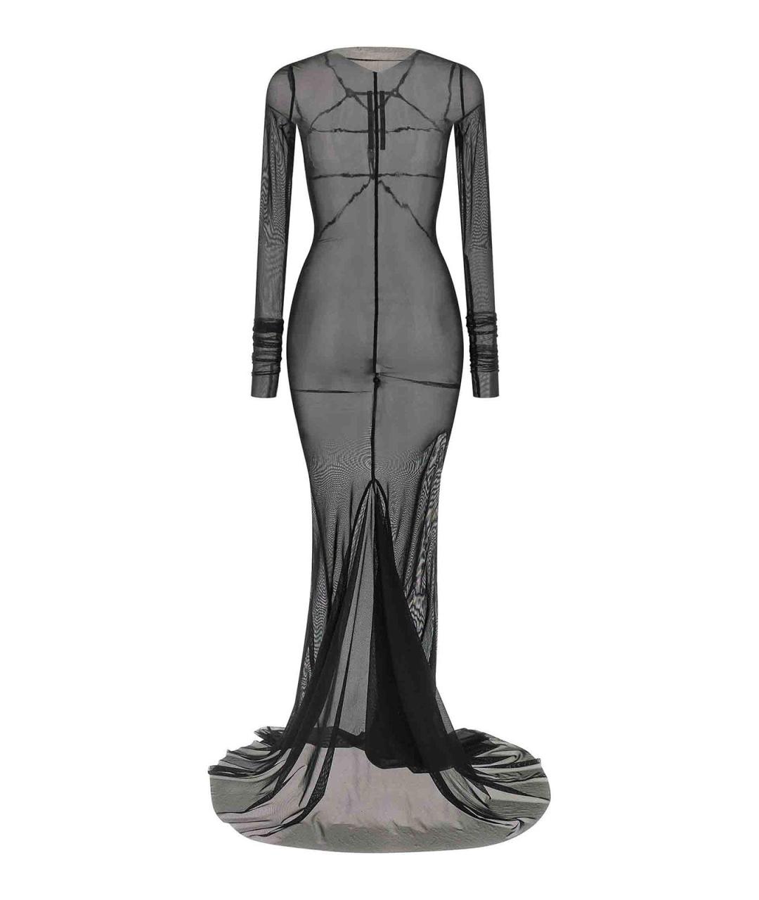 RICK OWENS Черное полиамидовое вечернее платье, фото 2
