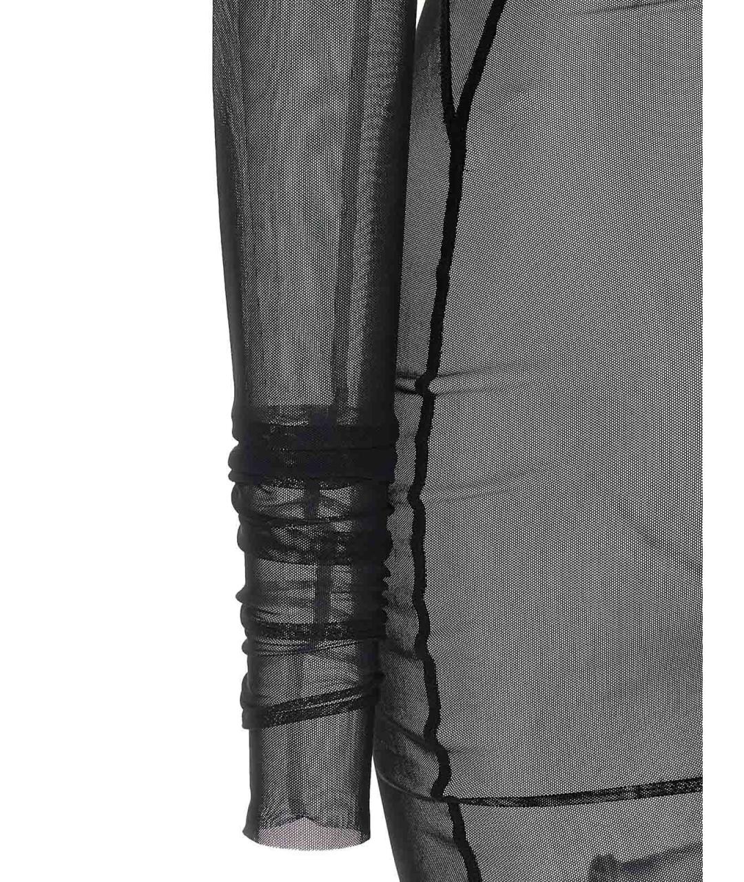 RICK OWENS Черное полиамидовое вечернее платье, фото 4