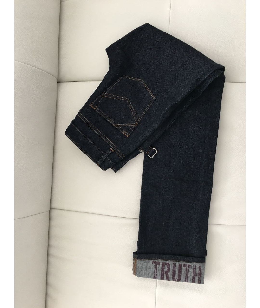 ZADIG & VOLTAIRE Синие хлопко-эластановые джинсы слим, фото 5