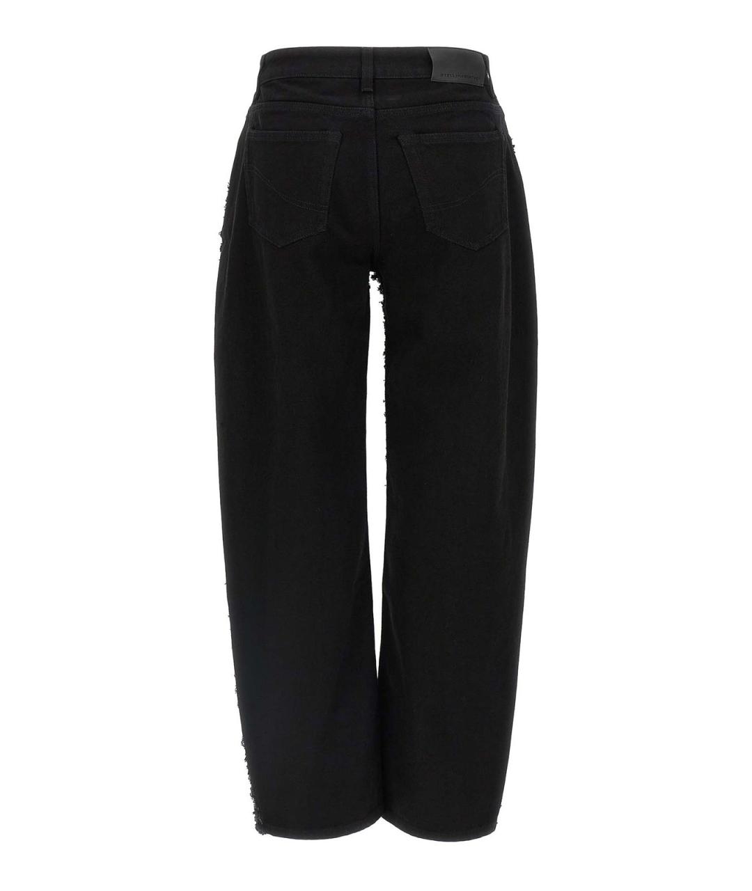 STELLA MCCARTNEY Черные хлопковые прямые джинсы, фото 2