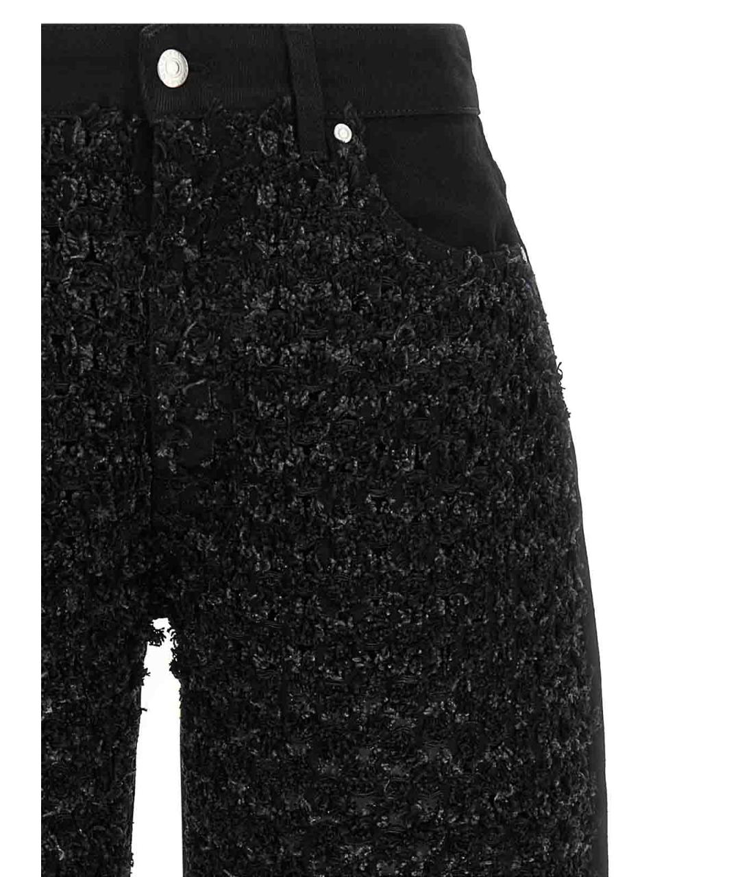 STELLA MCCARTNEY Черные хлопковые прямые джинсы, фото 3