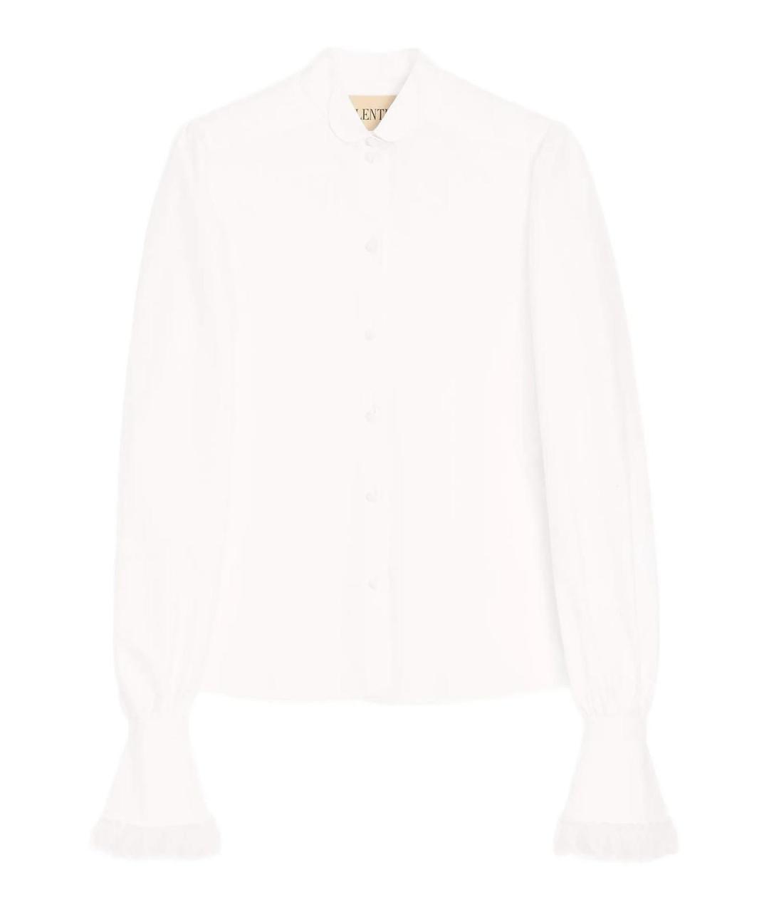 VALENTINO Белая хлопковая рубашка, фото 1