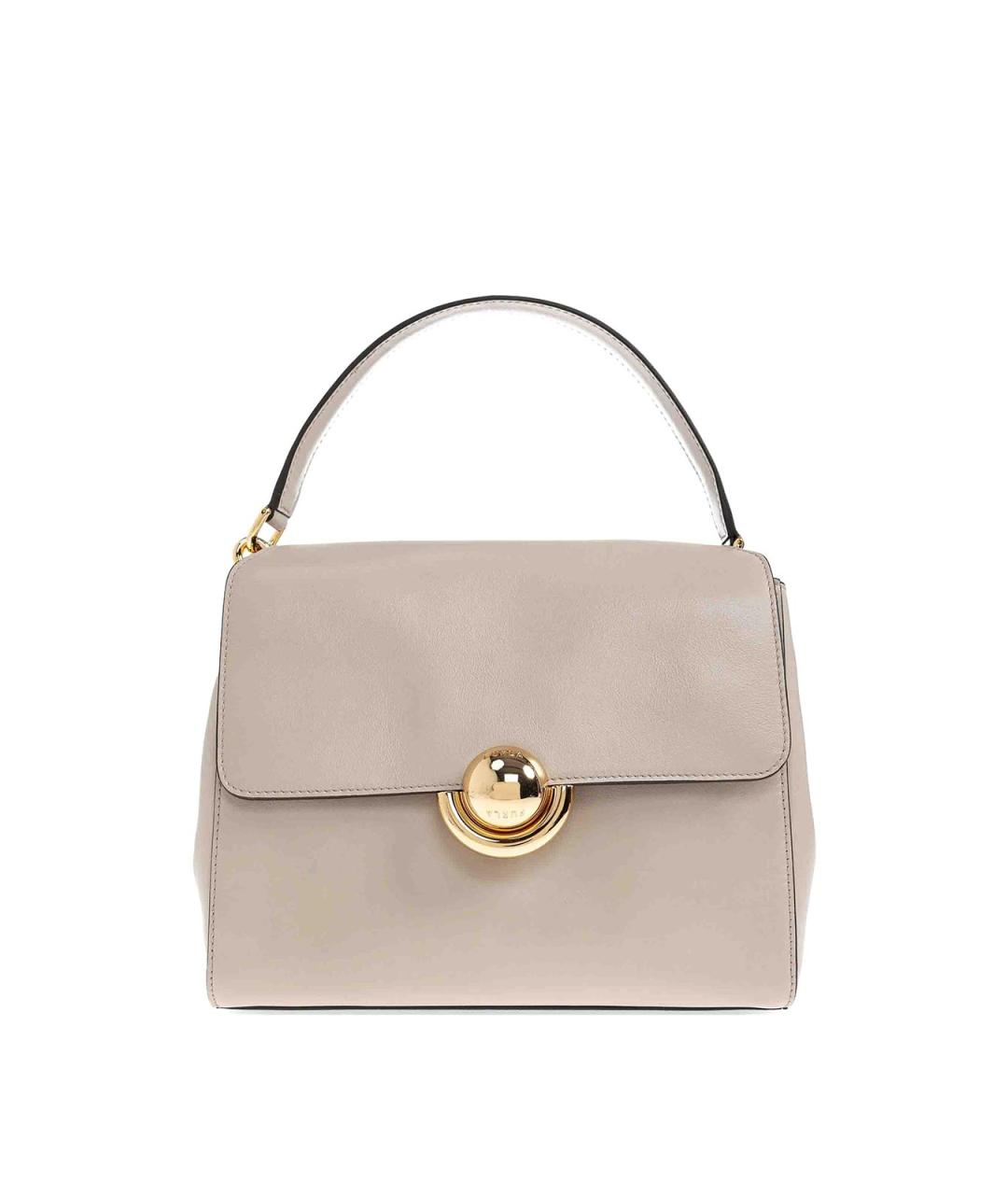 FURLA Бежевая кожаная сумка через плечо, фото 1