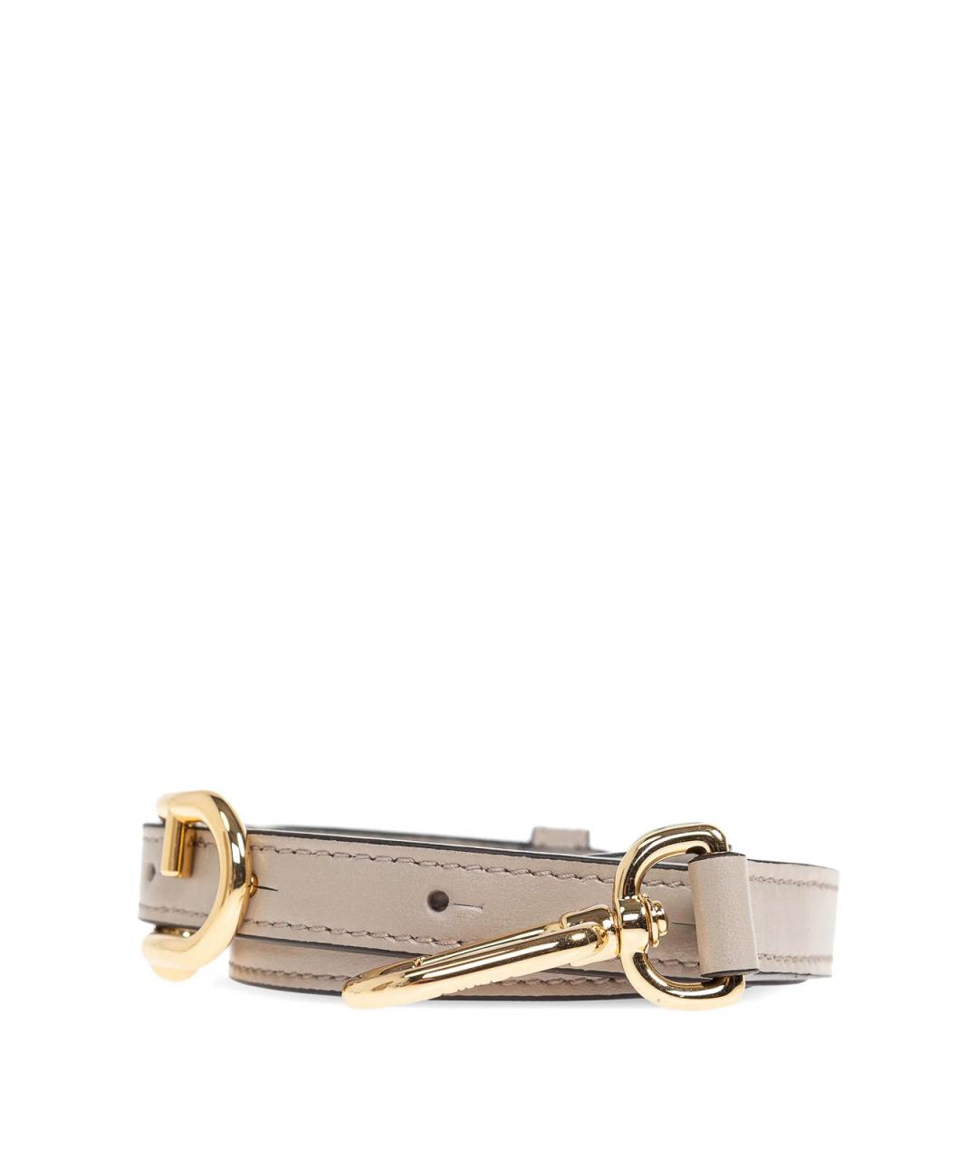 FURLA Бежевая кожаная сумка через плечо, фото 5