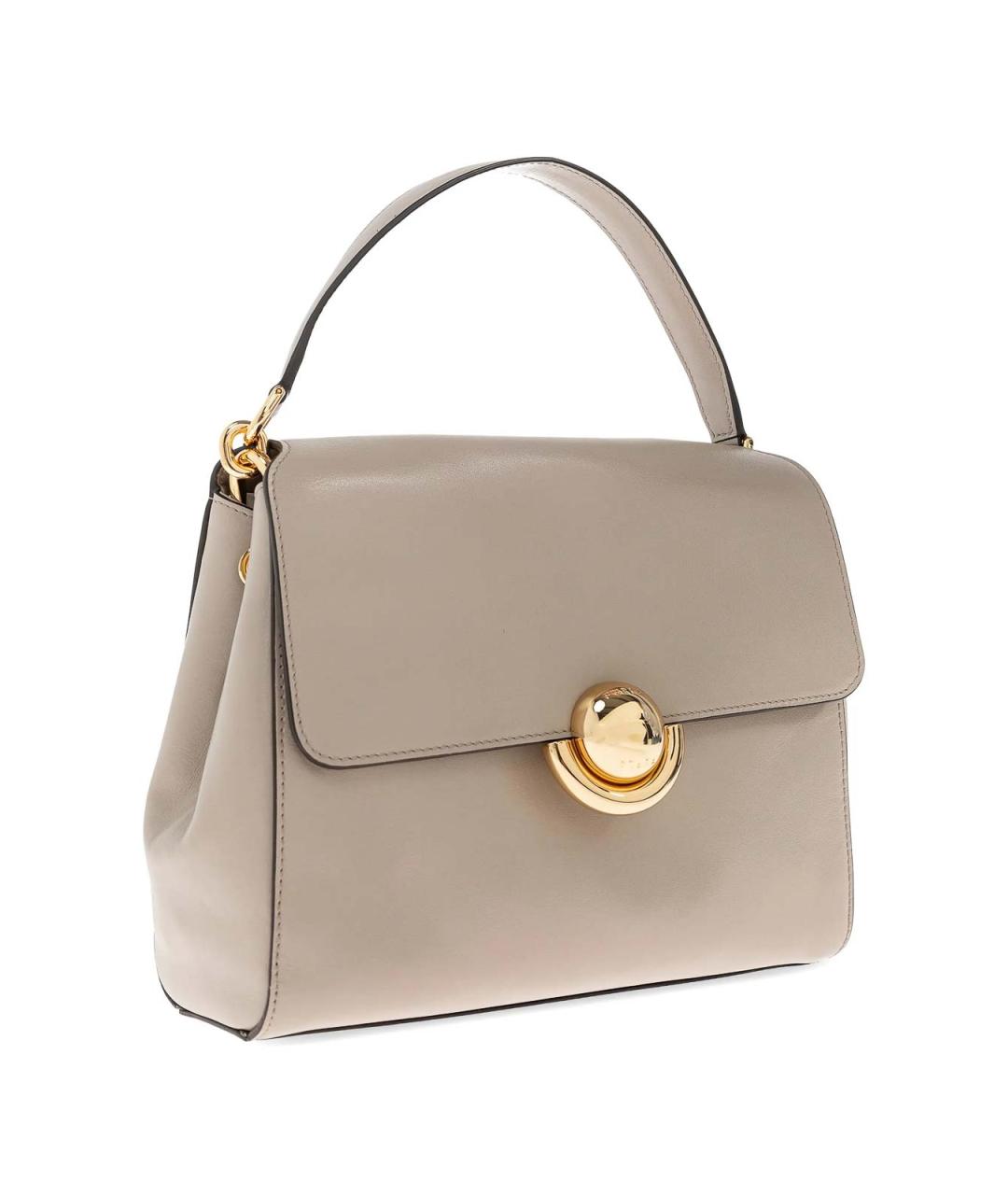 FURLA Бежевая кожаная сумка через плечо, фото 4