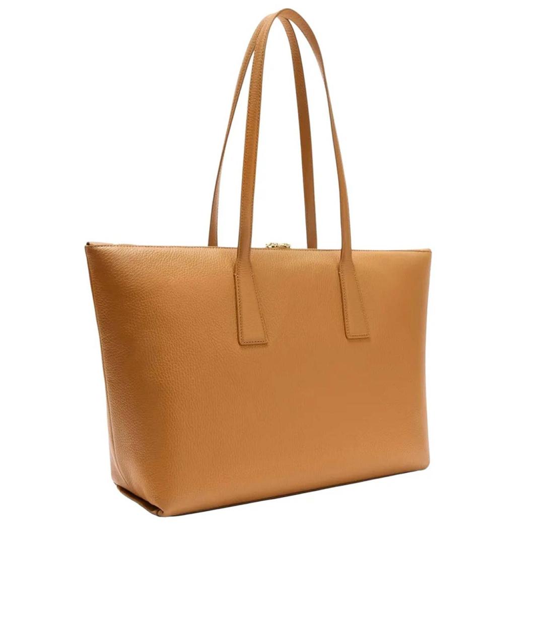 FURLA Коричневая кожаная сумка тоут, фото 2