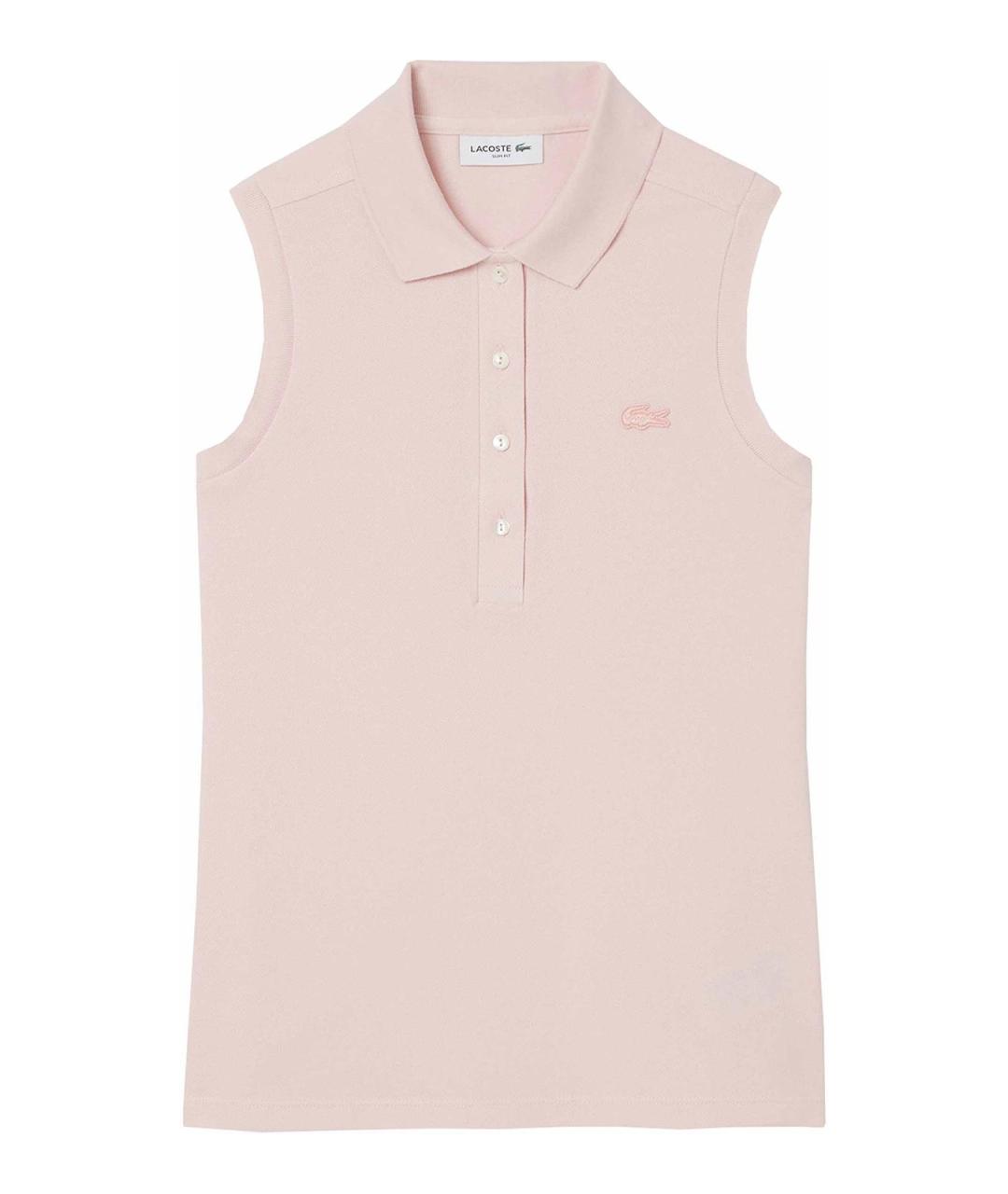LACOSTE Розовая хлопковая майка, фото 1