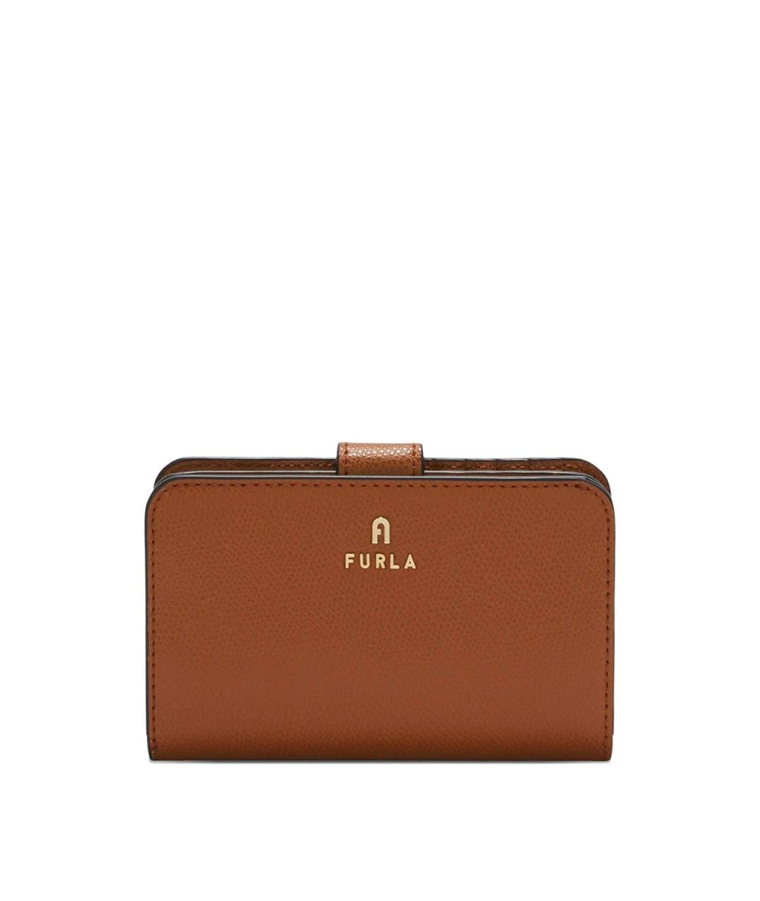 FURLA Коричневый кожаный кошелек, фото 5