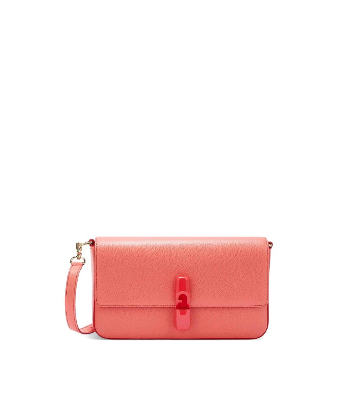 FURLA Розовая кожаная сумка через плечо, фото 1