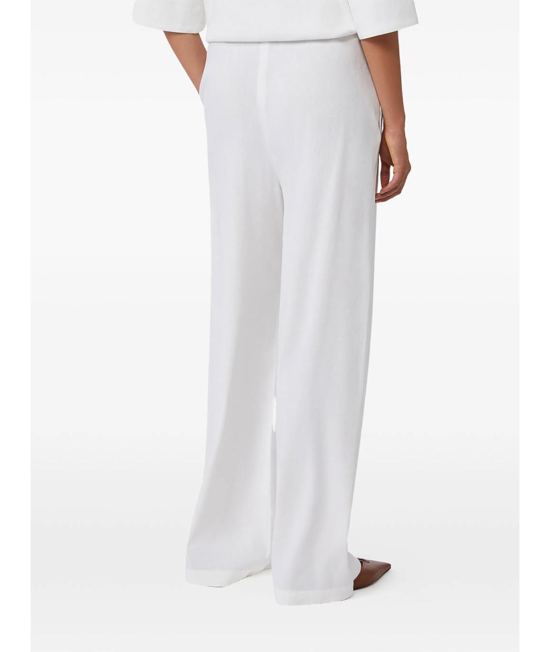 MAX MARA Белые брюки широкие, фото 3