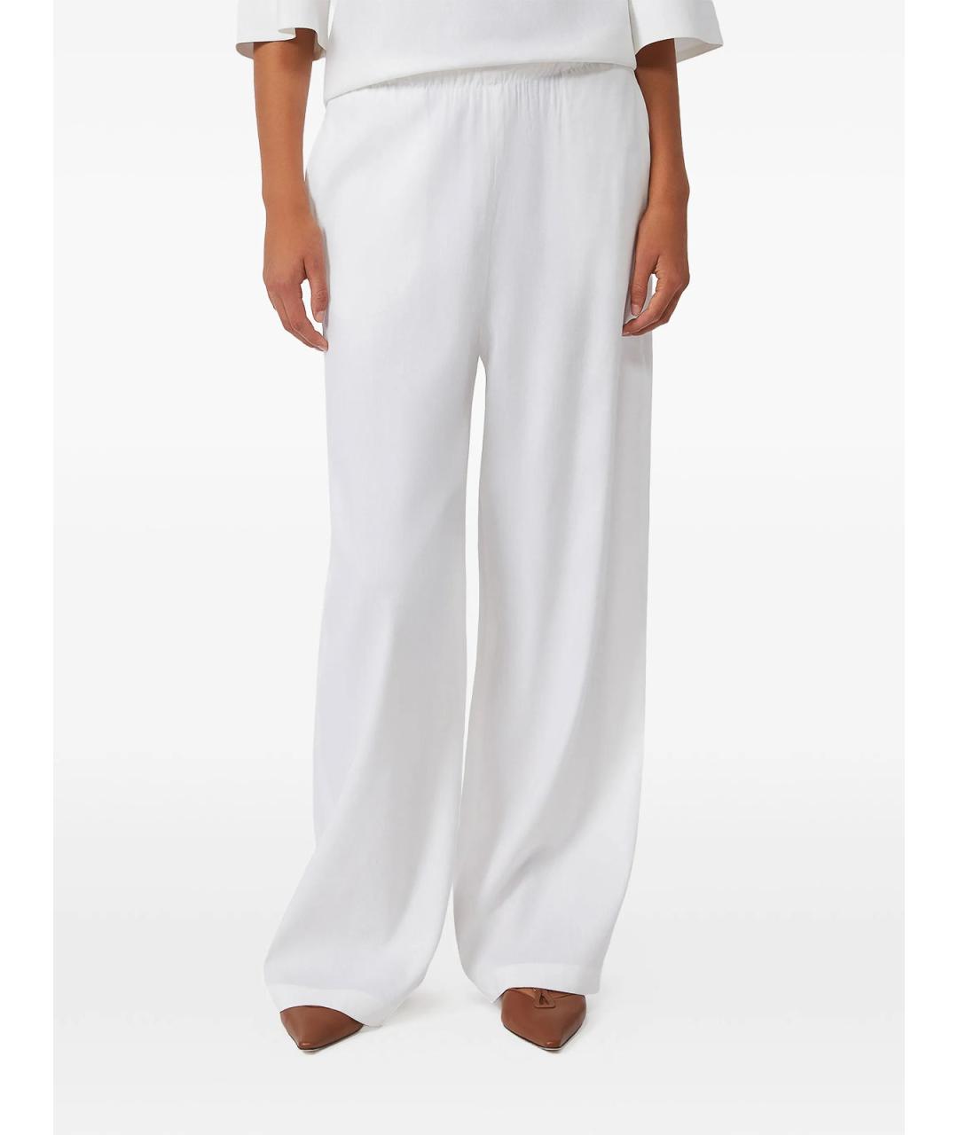 MAX MARA Белые брюки широкие, фото 2