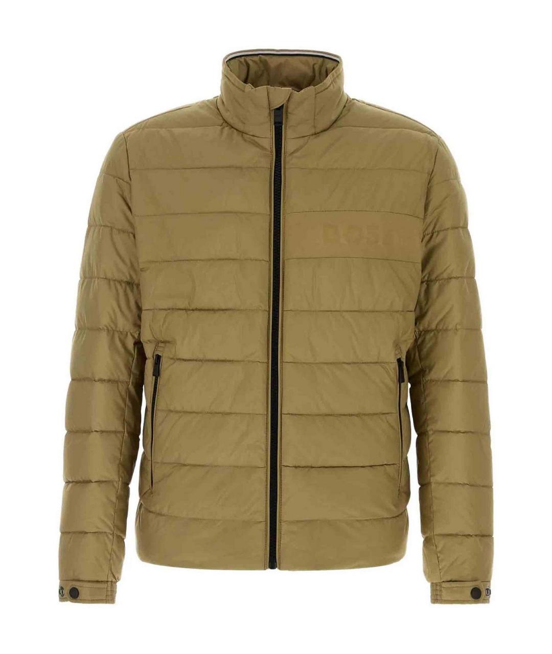 HUGO BOSS Бежевая полиэстеровая куртка, фото 1