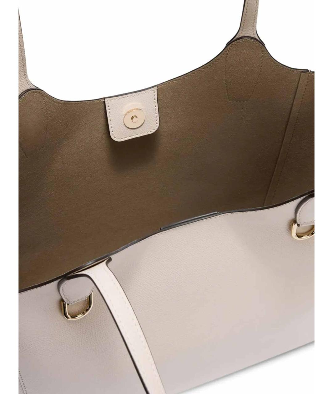 FURLA Белая кожаная сумка тоут, фото 5