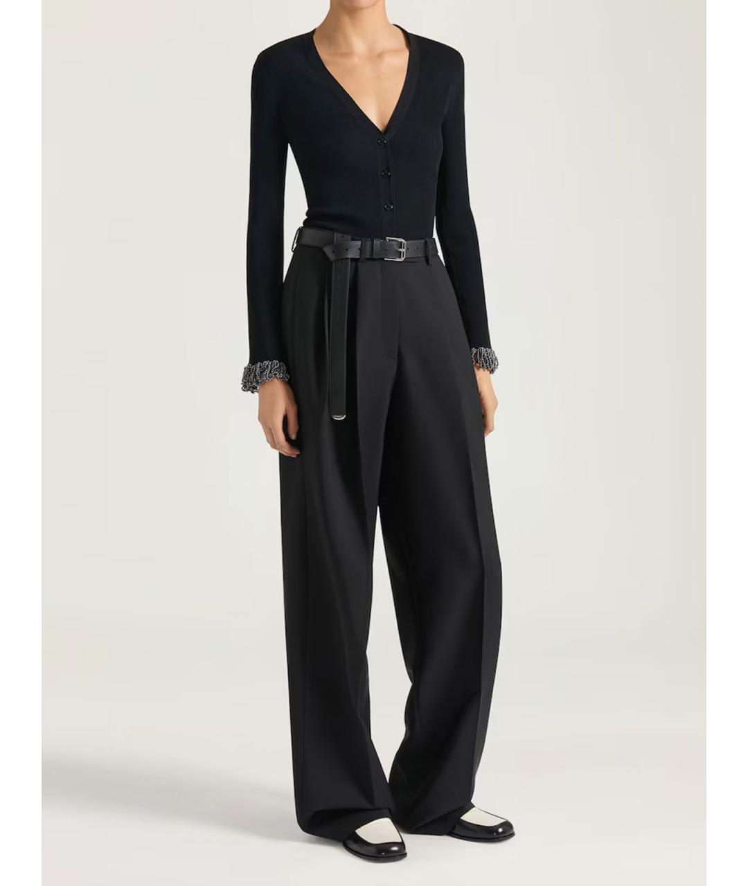 GIVENCHY Черные шерстяные брюки широкие, фото 2