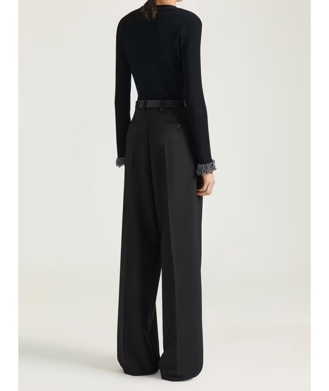 GIVENCHY Черные шерстяные брюки широкие, фото 3