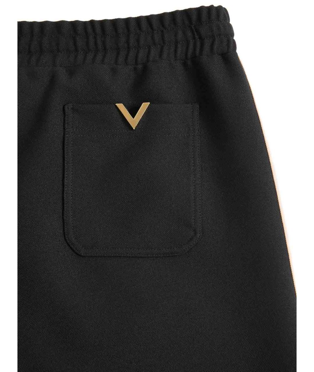 VALENTINO Черные полиэстеровые повседневные брюки, фото 6