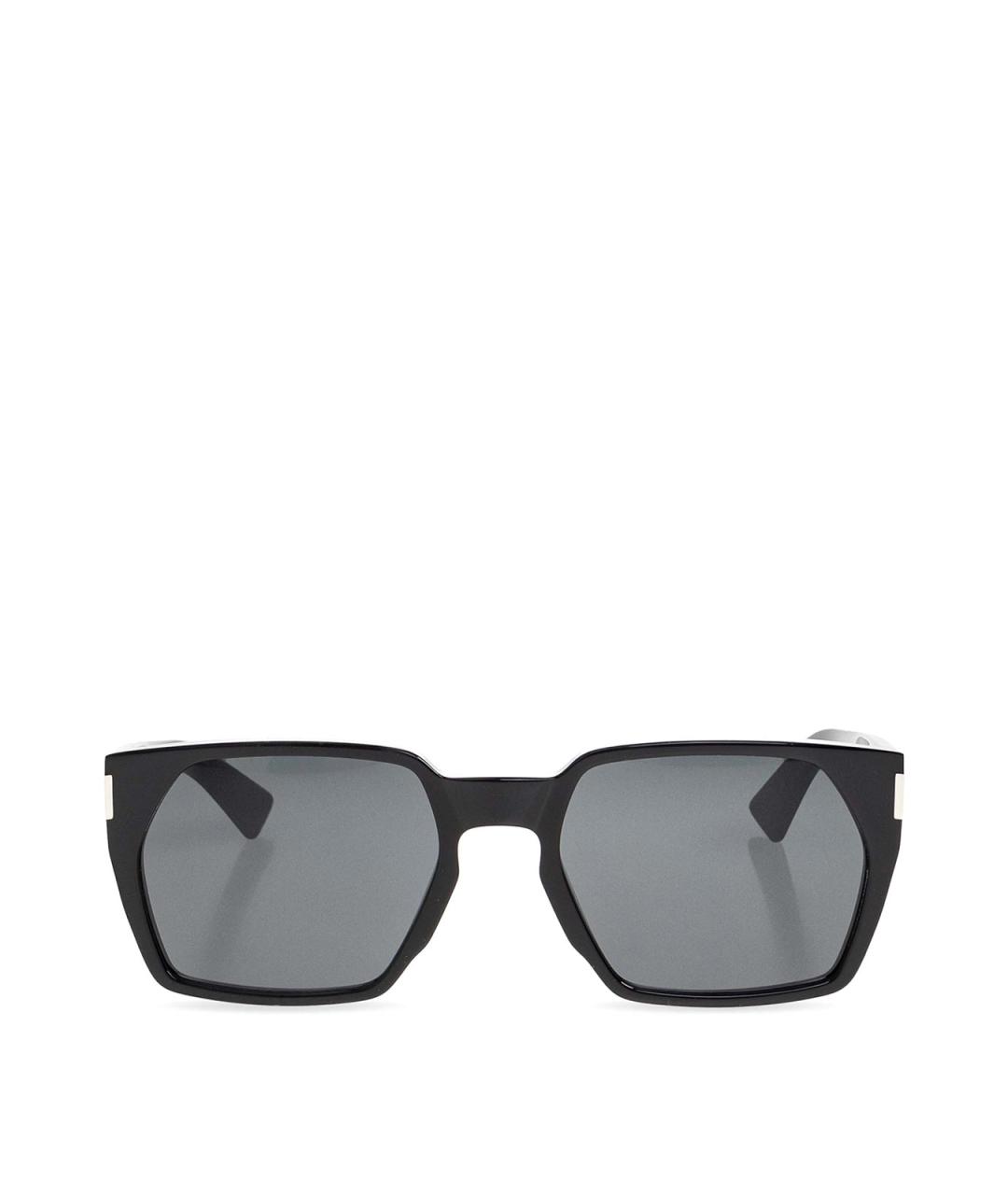 SAINT LAURENT Черные пластиковые солнцезащитные очки, фото 1