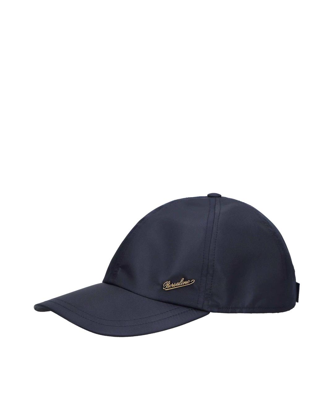 BORSALINO Черная синтетическая кепка, фото 1