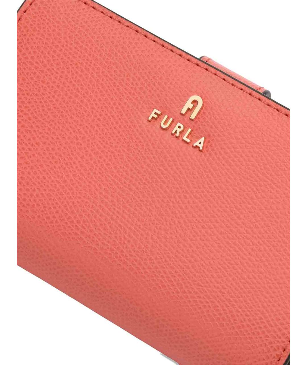 FURLA Коралловый кожаный кошелек, фото 3